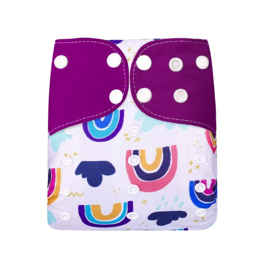 Reusable Waterproof Diaper With Single Size Print D35