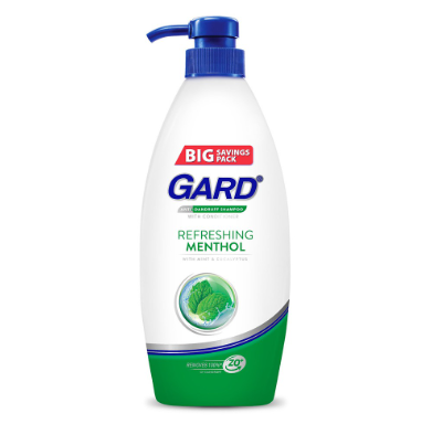 Gard Anti-Dandruff Refreshing Menthol Shampoo 600ml