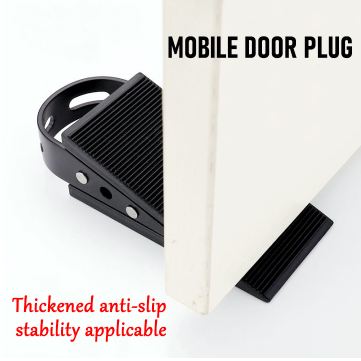 Home Floor Door Wedge Stopper Anti Slip Soft Silicone Rubber Buffer Kids Protector Blocker IP