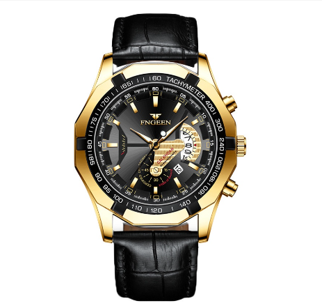 FNGEEN Men Fashion Business Quartz Watch with Date M4