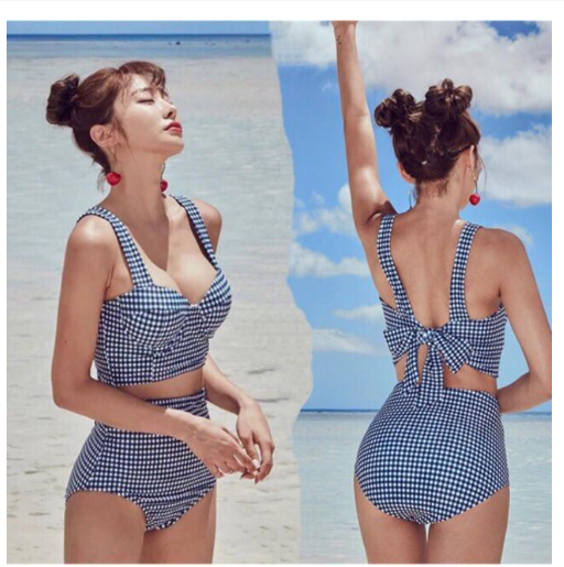 Korean Swimsuit Korean Swimwear Korean Hot Bowknot Sexy High Waist Swimsuit