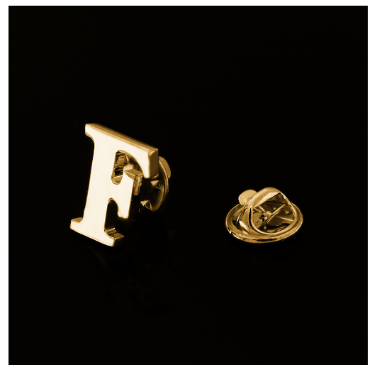 Fashion A-Z Alphabet Brooch Women Men Badges Gold Color Initial Letter Brooches Metal Pins Accessories Jewelry Gift F