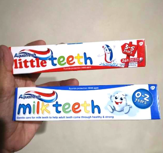 1 Pcs Aquafresh Kids 50ML  Little or Milk teeth Toothpaste
