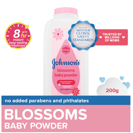 Johnson's Blossoms Baby Powder 200g - Baby Essentials, Baby Care
