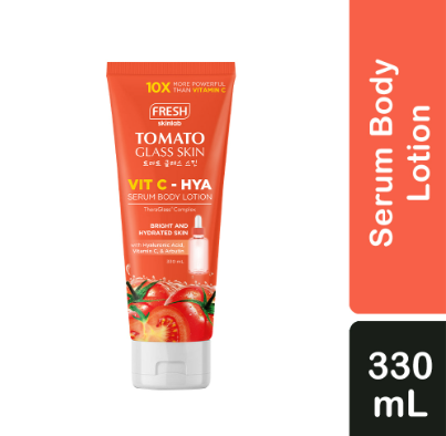 FRESH Tomato Glass Skin Vit C - Hya Serum Body Lotion 330ML