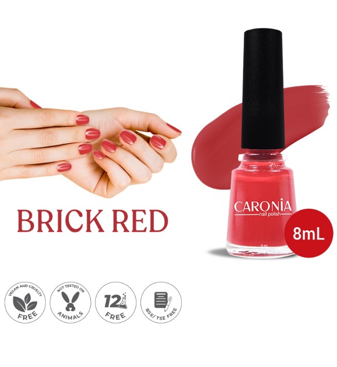 Caronia Nail Polish Brick Red 8ml