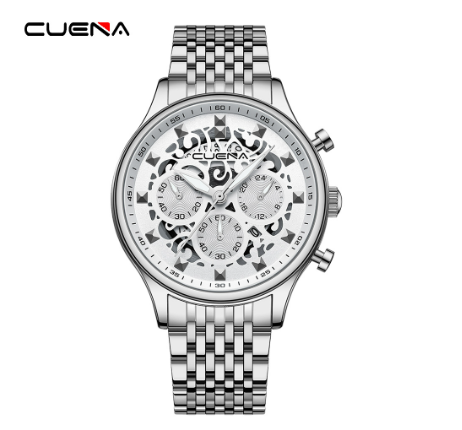 CUENA Original Brand New Men's Watches Mechanical Unique Style Creative Design Dial Stainless Steel Fashion Casual Business Sports Watch M4