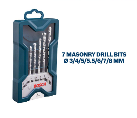Bosch X Line mini Set 7 tlg. Steinbohrer - Tools/Accessories