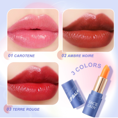 SACE LADY Tinted Lip Balm Moisturizing Natural Non-Sticky Essential Oils Repair Lipstick Lip Makeup
