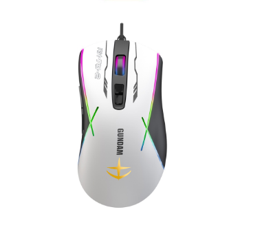 Zeus x Gundam  GD-001 BLACK  RGB LED Wired Gaming Mouse RGB Backlit - GD-001 BLACK EDITION