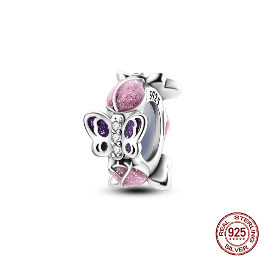 New Arrivals 925 Silver Life Tree Pendants Feather Planet Trunk Travel Girl Charms Beads Fit Original Pandora Charms Bracelet Women DIY Jewelry 0035