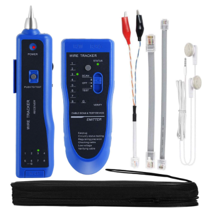 Cable Tracker Rj11 Rj45 Lan Tester Cat5e Cat6a Cat7 Tone Generator Probe Kit Wire Detector For Met