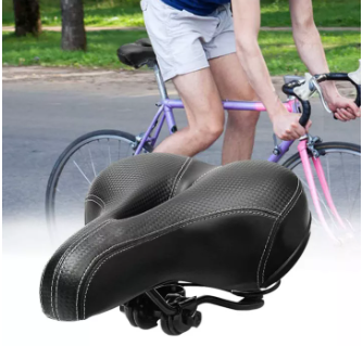 Crystal 168 Bicycle Cycling Big Bum Saddle Seat Road MTB Bike Wide Soft Pad Comfort Cushion