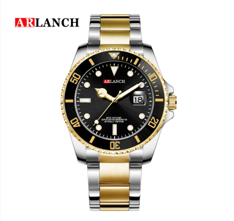 ARLANCH Watch for men Quartz Watch Waterproof Luminous Calendar Stainless Steel Strap AR-306 1
