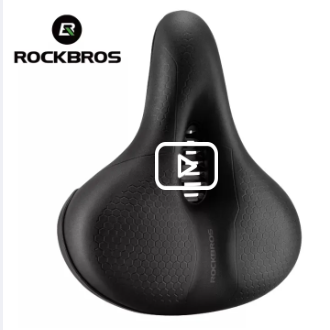 ROCKBROS Bike Saddle Seat Comfortable Memory Foam Saddle Seat For MTB Waterproof PU Leather Road Bicycle Saddle Breathable Cycling Seat Bike Accessories