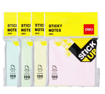 Deli A01302 Sticky Note Pastel or Pastel Sticker Pad (1PC) [75257737]