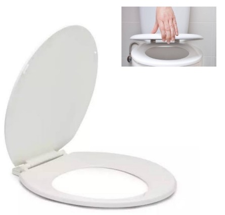 Toilet Seat Cover White Standard Design W35cm H40Cm