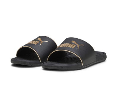 PUMA Unisex Cool Cat 2.0 Pop Up Metal Slides Slippers (Black)