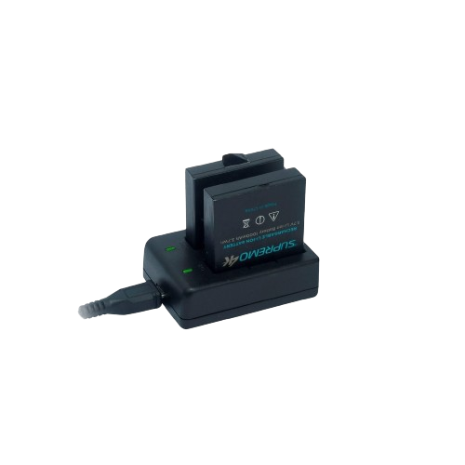 Supremo 4K Dual Battery Charger - Black