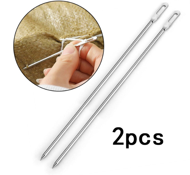 2pcs 25cm Elastic Rope Threader Needle Belt Threading Needle DIY Loop Turner Hook Hand Tool