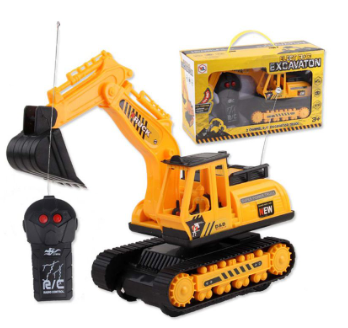 Electric Remote Control Excavator Children Outdoor Indoor Fun Engineering Construction Vehicle Kids