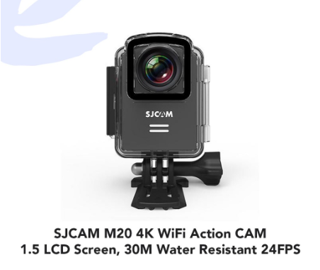 SJCAM M20 4K Wi-Fi Action CAM 1.5 LCD Screen, 30M Water Resistant 24FPS