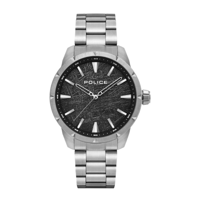 Police Pendry Silver Stainless Steel Analog Quartz Watch For Men PPEWJG2202901