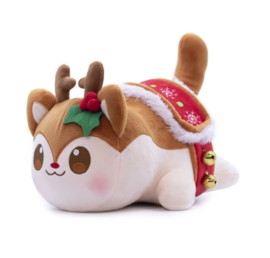 Kawaii Aphmau Meows Cat Plush Toy Soft Meemeow Stuffed Donut Cat Plushes French Fry Cheeseburger Food Plush Doll CAT9