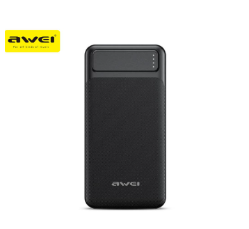 Awei P5K 10000mAh Powerbank USB Port Fast Charger Micro USB and Type C Input Power Bank