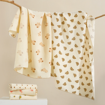 Skin-friendly Baby Cotton Swaddle Blanket for Newborn Baby Soft Breathable anti-overheating Wrap