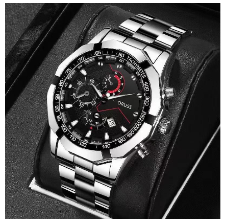 Original Stainless Steel Waterproof Luxury Fashion Business Watch Quartz Men's Watch M8