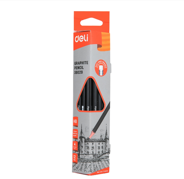 Deli 38029 Graphite Pencil HB 12Pcs/Box