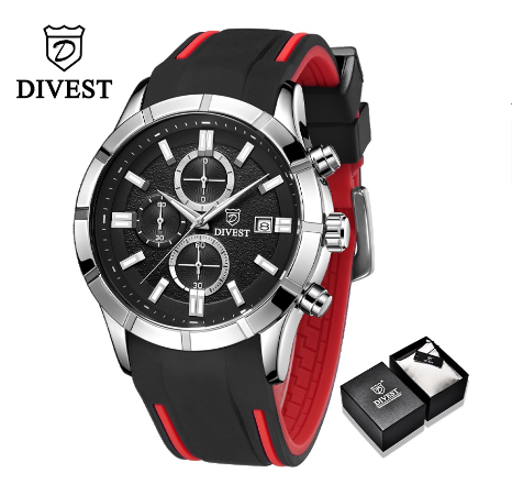 DIVEST Men Watch Analog Business Original Brand Casual Sport Fashion Men's Watches Calender Luminous Waterproof 9015 M5