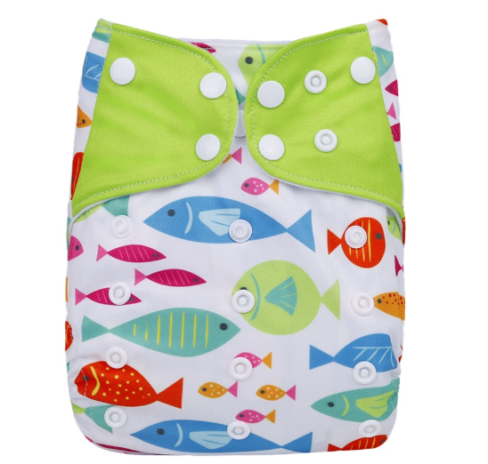 Ready Stocks Waterproof Reusable Digital Printed One Size Pocket Cloth Diaper S25