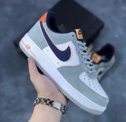 Air Force 1 Couple All-match White and grey Casual Skateboard Shoes#K26