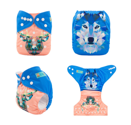 Alva Baby Cloth Diapers Washable Reusable Real Cloth Pocket Nappy Diaper Only D11