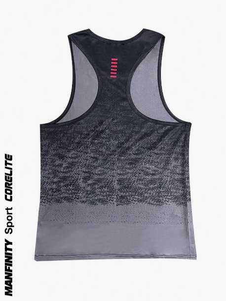 Manfinity Sport Corelite Men's Bull Print Gradient Sports Tank Top Workout Tops