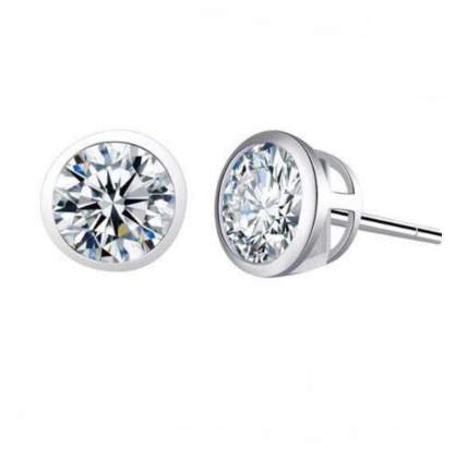 Silver Korean Fashion Japan Jewelry Accessory Stud Earrings