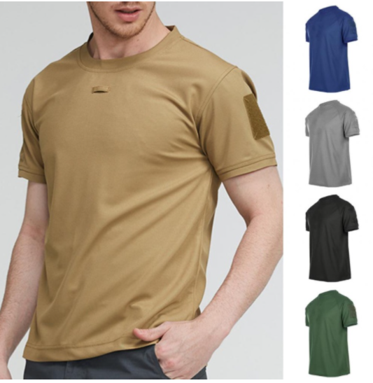 Tactical T-Shirts Men Sport Outdoor Tee Quick Dry Short Hiking Army Combat Men Clothing Breathable