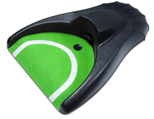 Golf Putting Cup Upgraded Putting Machine with Ball Return for Office Golf Putting, Kickback Cordless Automatic Putting Cup for Garden Backyard Outdoor Indoor Practice