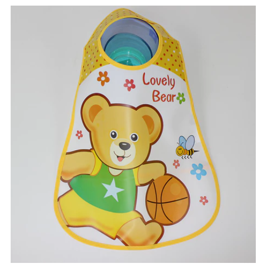 Three-dimensional Saliva Towel Baby Child Baby Food Pocket EVA Bib Bib Waterproof Overalls New Style WB12