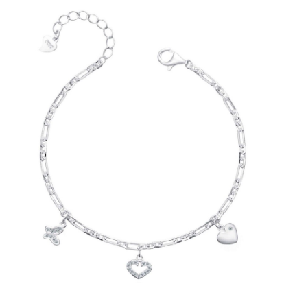 Bracelet Genuine Italy 92.5 Silver Korean Fashion Accessory