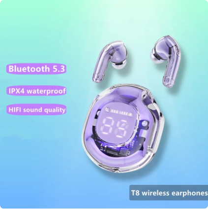 NEW T8 TWS Wireless Earphone Bluetooth 5.3 Headphones Sport Gaming Headsets Noise Reduction Earbuds Bass Touch Control for phone