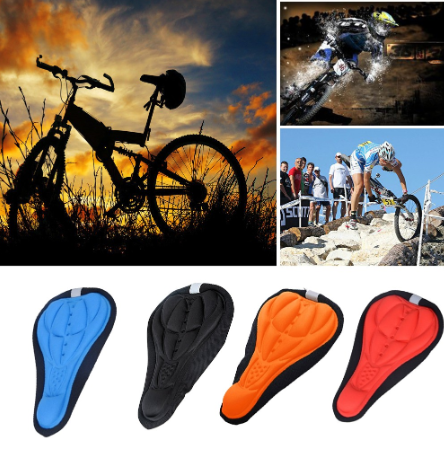 Cycling Bicycle Bike Silicone Saddle Seat Cover Silica Gel Cushion Soft Pad Amoucese.ph♣♣