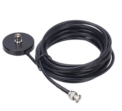 Ham Radio Antenna Magnetic Base with 5m Extension Cable BNC Connector for Baofeng Two Way Radio Police Scanner