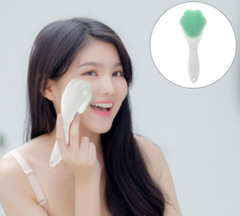 Silicone Facial Brush Cat Paw Shape Silica Gel Facial Face Scrubber Brush Beauty Tools Random Color