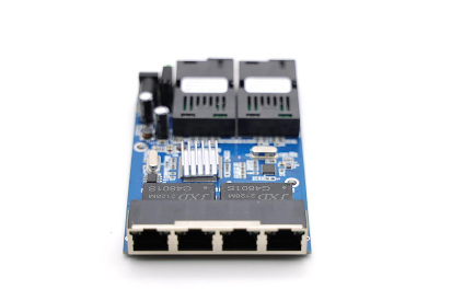 10/100/1000M Placa Metro Fibra Switch Ethernet Fiber Switch Optic Converter 20KM 2 Fiber 4 RJ45 Gigabit PCBA Board SC Singlemode