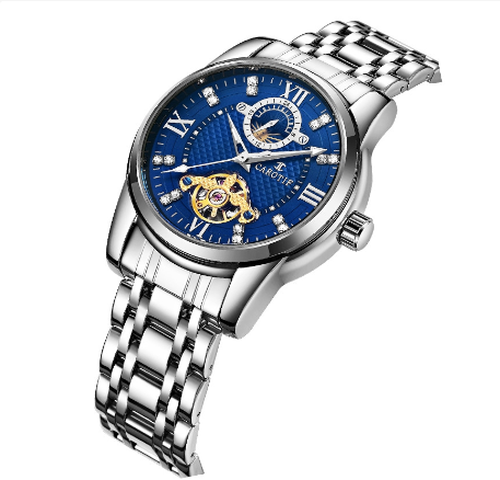 CAROTIF Watch for men Brand Automatic Mechanical Skeleton Sport Watches Waterproof Stainless Steel F6002 3
