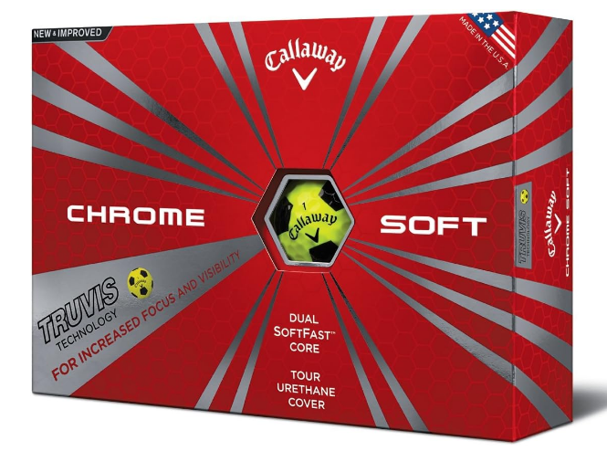 New Callaway Chrome Soft Golf Balls - Made in the USA ( 12 Pack) Choose Your Color