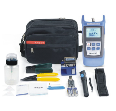 Aua Fiber Optic Ftth Cold connection Tool Kit FC-6S Fiber Cleaver Optical Power Meter 5km 12pcs